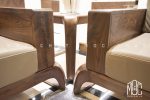 Sofa gỗ óc chó phòng khách anh Đạt biệt thự Đông Anh