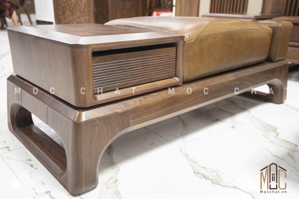 Ngăn kéo sofa gỗ óc chó cao cấp hiện đại