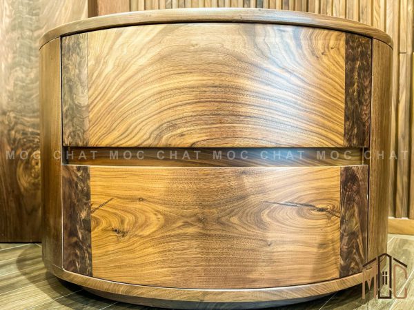 Tủ đầu giường gỗ óc chó anh Đức biệt thự Ninh Hiệp