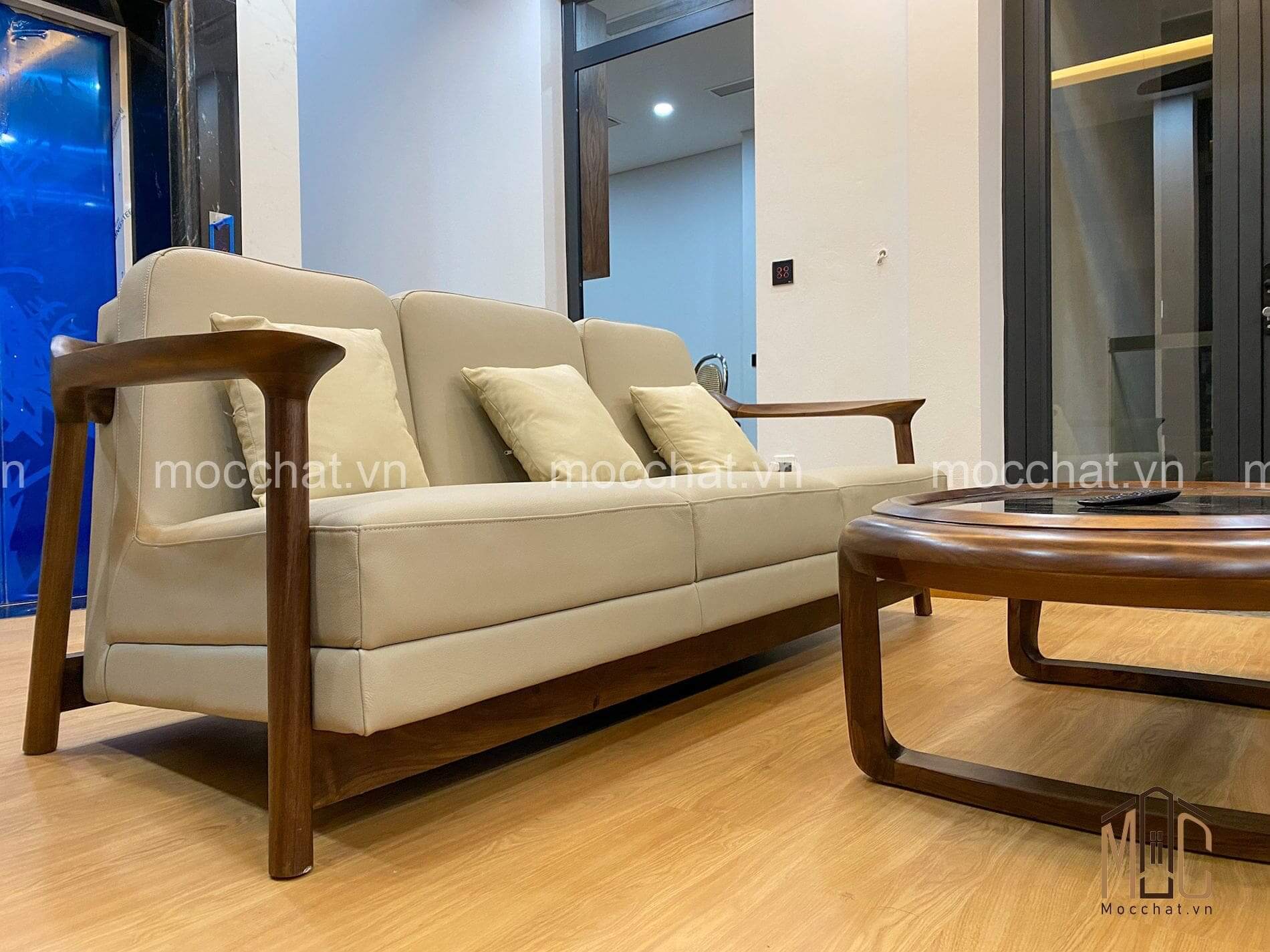 Bàn ghế sofa óc chó