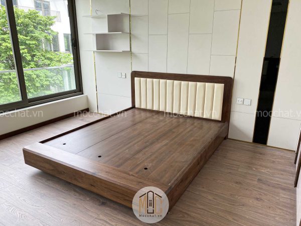 Giường ngủ óc chó hiện đại chất lượng cao cấp