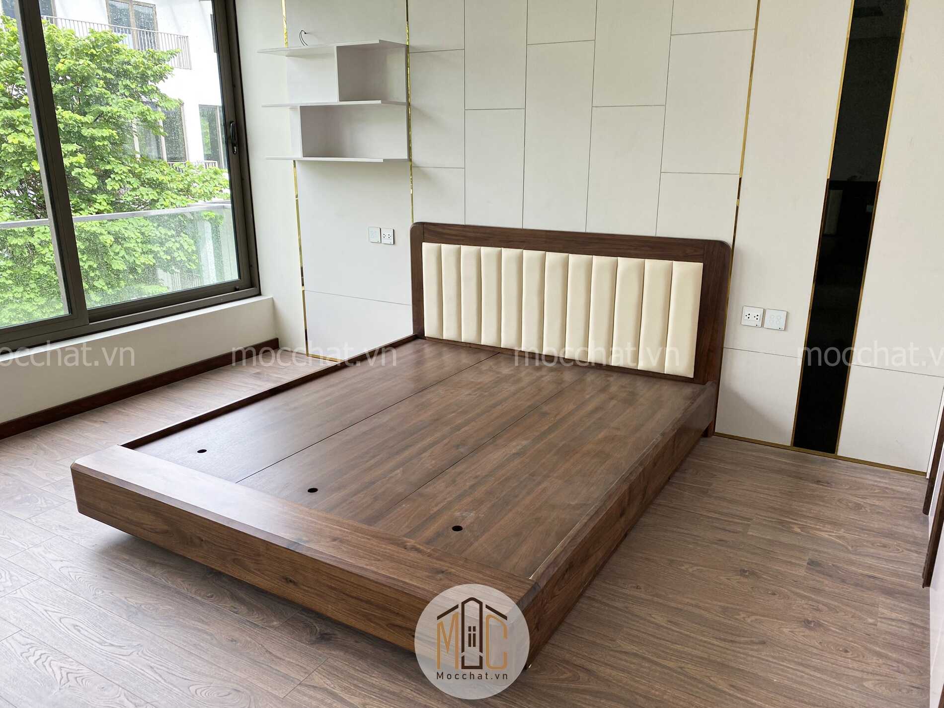Giường ngủ óc chó hiện đại chất lượng cao cấp