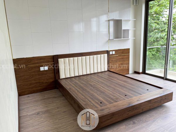 Giường ngủ óc chó hiện đại chất lượng cao cấp