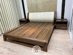 Giường ngủ gỗ óc chó hiện đại cao cấp