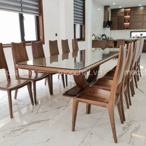 Bàn ăn gỗ óc chó đẹp hiện đại cao cấp