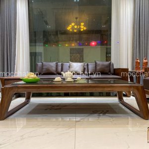 Bàn trà gỗ óc chó hiện đại cao cấp