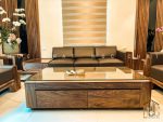 Bàn trà gỗ óc chó đẹp hiện đại cao cấp