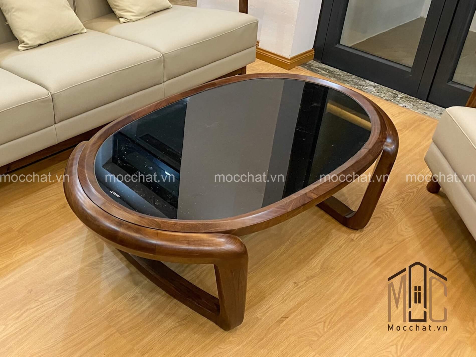 Bàn trà gỗ óc chó đẹp cao cấp hiện đại