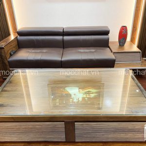Bàn trà gỗ óc chó đẹp hiện đại
