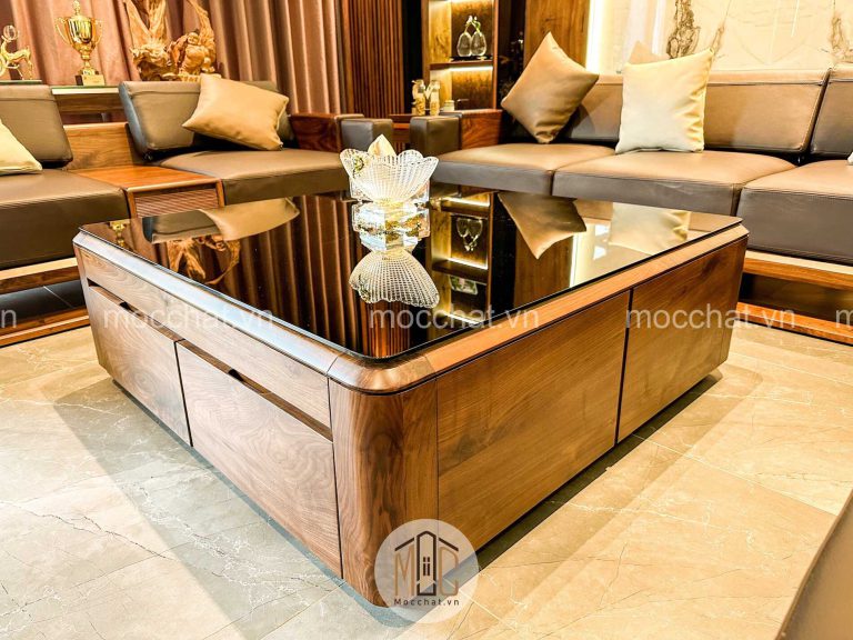 Bàn trà óc chó đẹp hiện đại