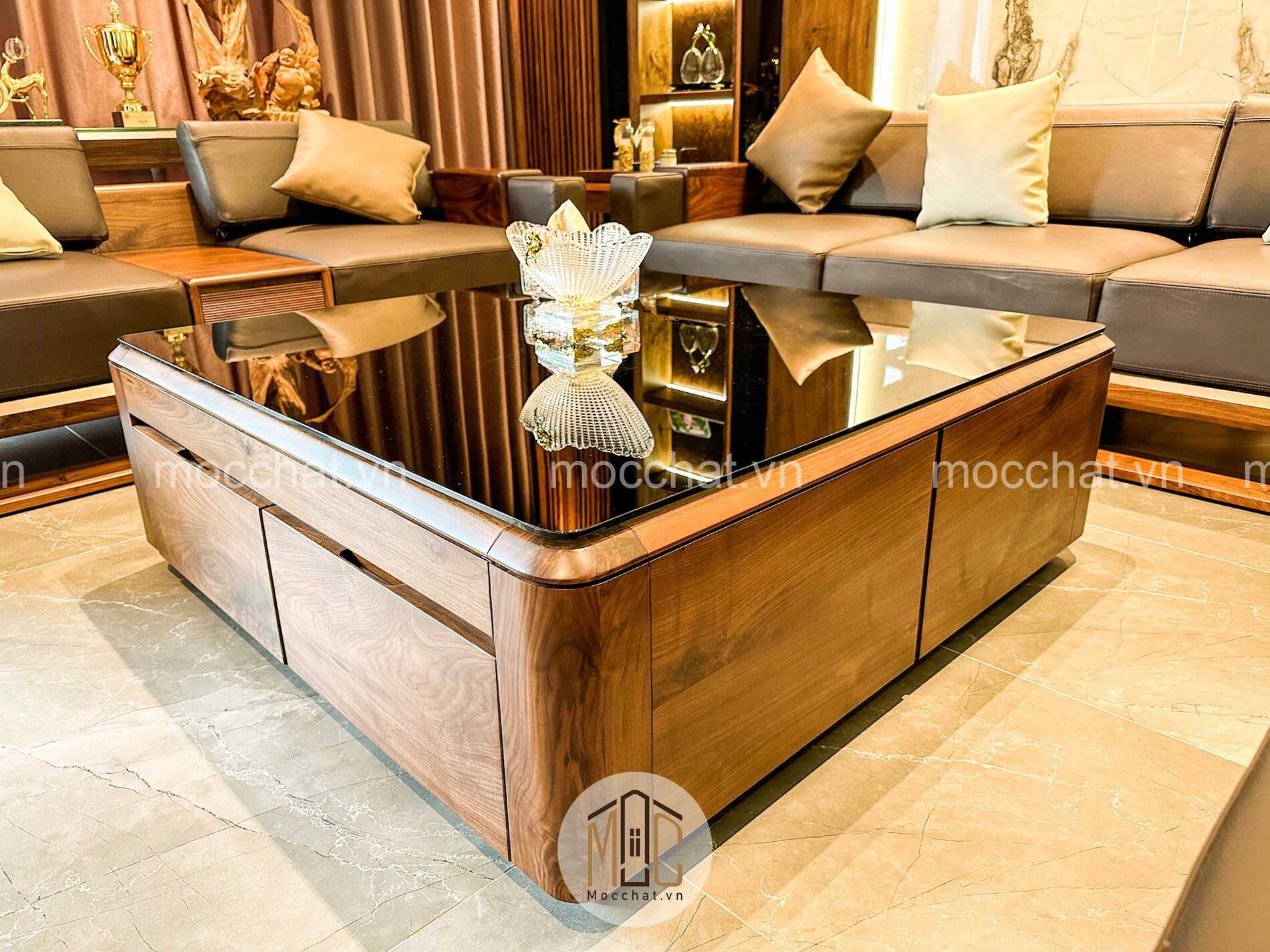 Bàn trà óc chó đẹp hiện đại