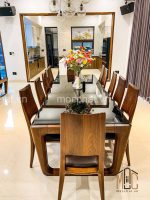 Bộ bàn ghế ăn gỗ óc chó đẹp cao cấp hiện đại