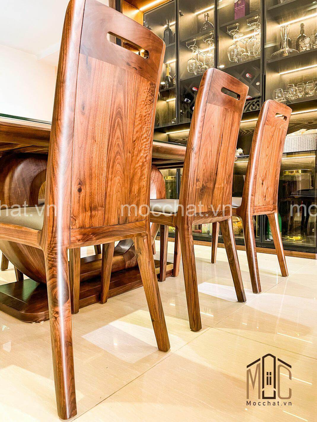 Ghế ăn gỗ óc chó đẹp hiện đại cao cấp