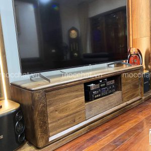Kệ tivi gỗ óc chó đẹp cao cấp hiện đại