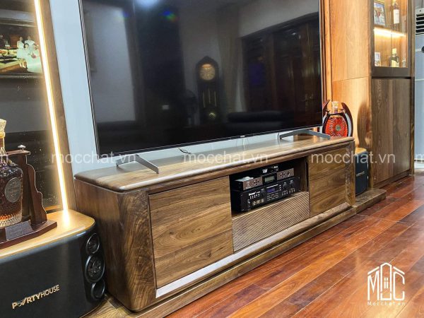 Kệ tivi gỗ óc chó đẹp cao cấp hiện đại