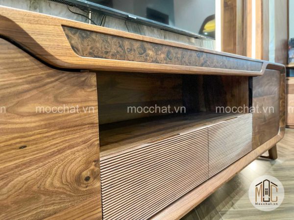 Kệ tivi gỗ óc chó hiện đại