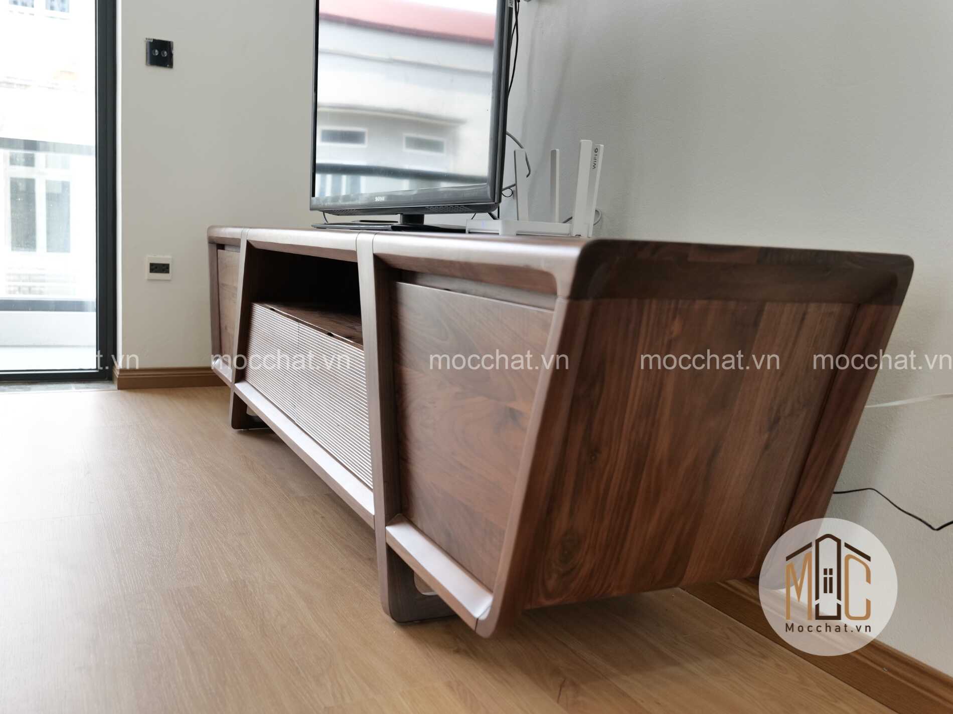 Kệ tivi óc chó đẹp cao cấp hiện đại