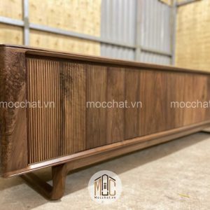 Mẫu kệ tivi gỗ óc chó đẹp cao cấp hiện đại