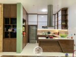Mẫu tủ bế gỗ óc chó đẹp hiện đại