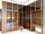 Tủ quần áo gỗ óc chó đẹp hiện đại cao cấp kết hợp bàn trang điểm gỗ óc chó