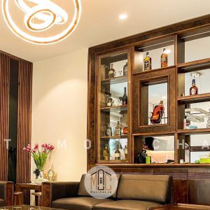 Tủ rượu gỗ óc chó