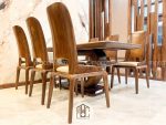 Bàn ăn gỗ óc chó hiện đại cao cấp