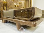Đôn sofa gỗ óc chó cao cấp hiện đại mã SOC14