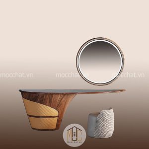 Bàn Phấn – Bàn Trang Điểm Gỗ Óc Chó Đẹp Cao Cấp Mã BPOC-07