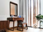 Bàn phần bàn trang điểm gỗ óc chó đẹp cao cấp hiện đại