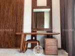Bàn phấn bàn trang điểm gỗ óc chó đẹp hiện đại