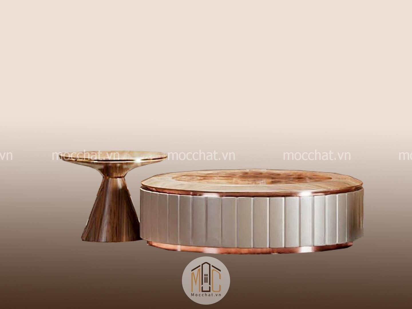 Bàn trà gỗ óc chó cao cấp hiện đại mã BTOC-15