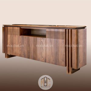 Kệ trang trí gỗ óc chó đẹp hiện đại cao cấp mã KTT-01