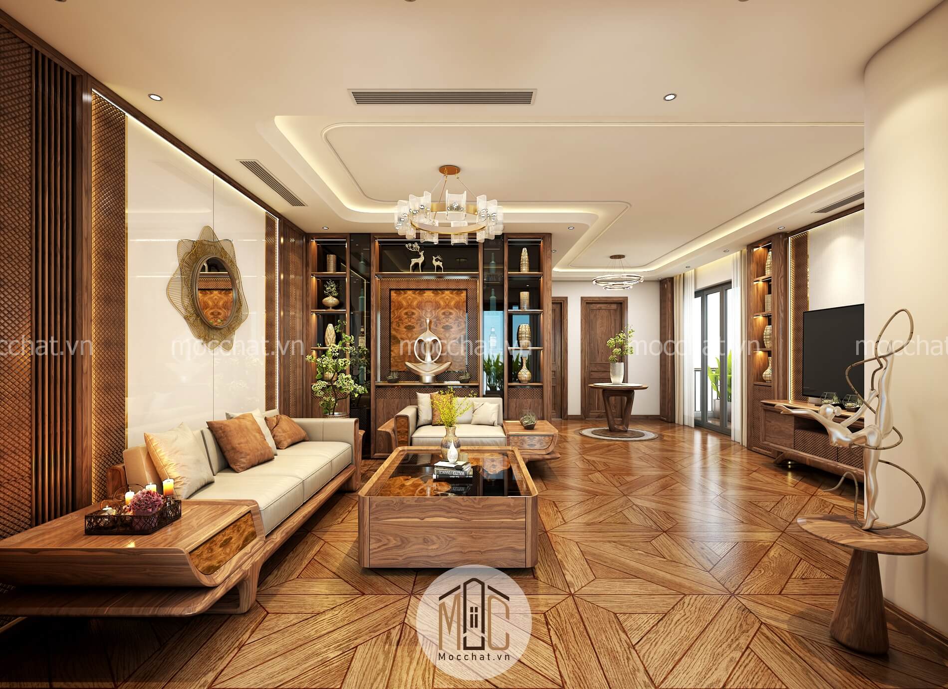Nội Thất Gỗ Óc Chó Biệt Thự Anh Thiện – Gamuda Gardens