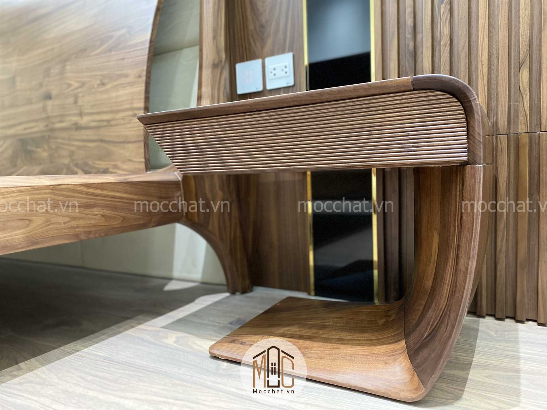 Tab đầu giường gỗ óc chó