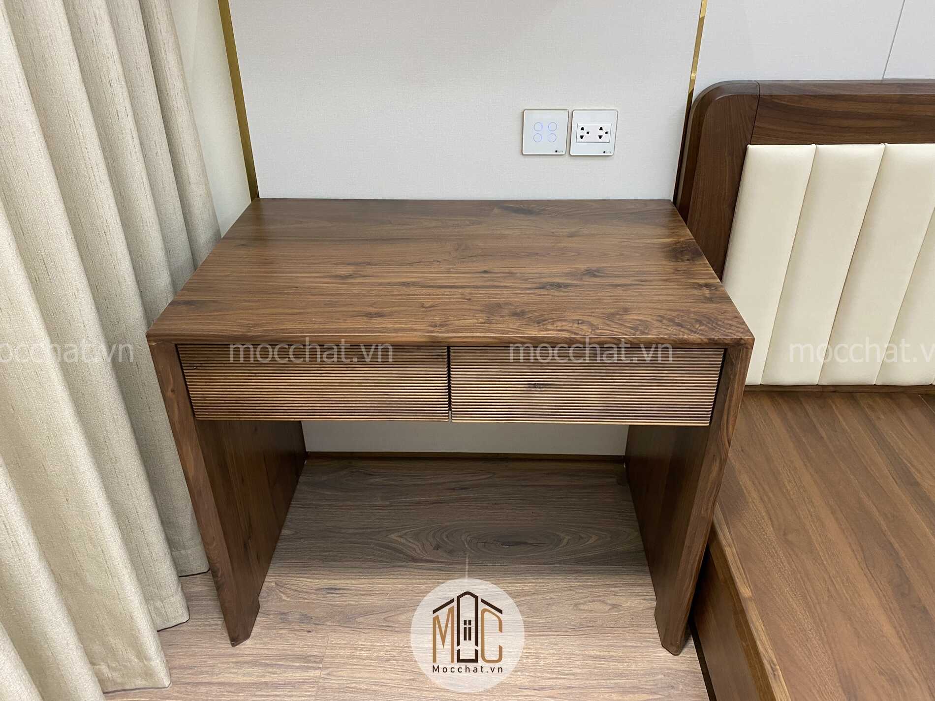 Tab đầu giường gỗ óc chó