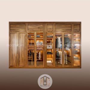 Tủ quần áo gỗ óc chó đẹp hiện đại cao cấp mã TAOC-08