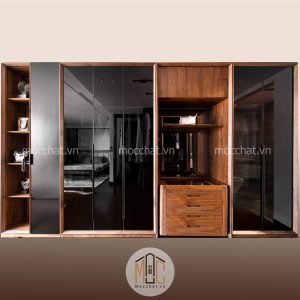 Tủ quần áo gỗ óc chó đẹp hiện đại cao cấp mã TAOC-13