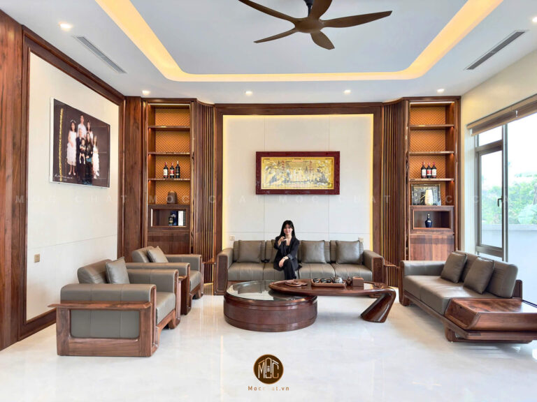 phong-khach-biet-thu-cao-cap-voi-bo-ban-ghe-go-oc-cho-sang-trong-va-hien-dai-k-villa-ninh-binh