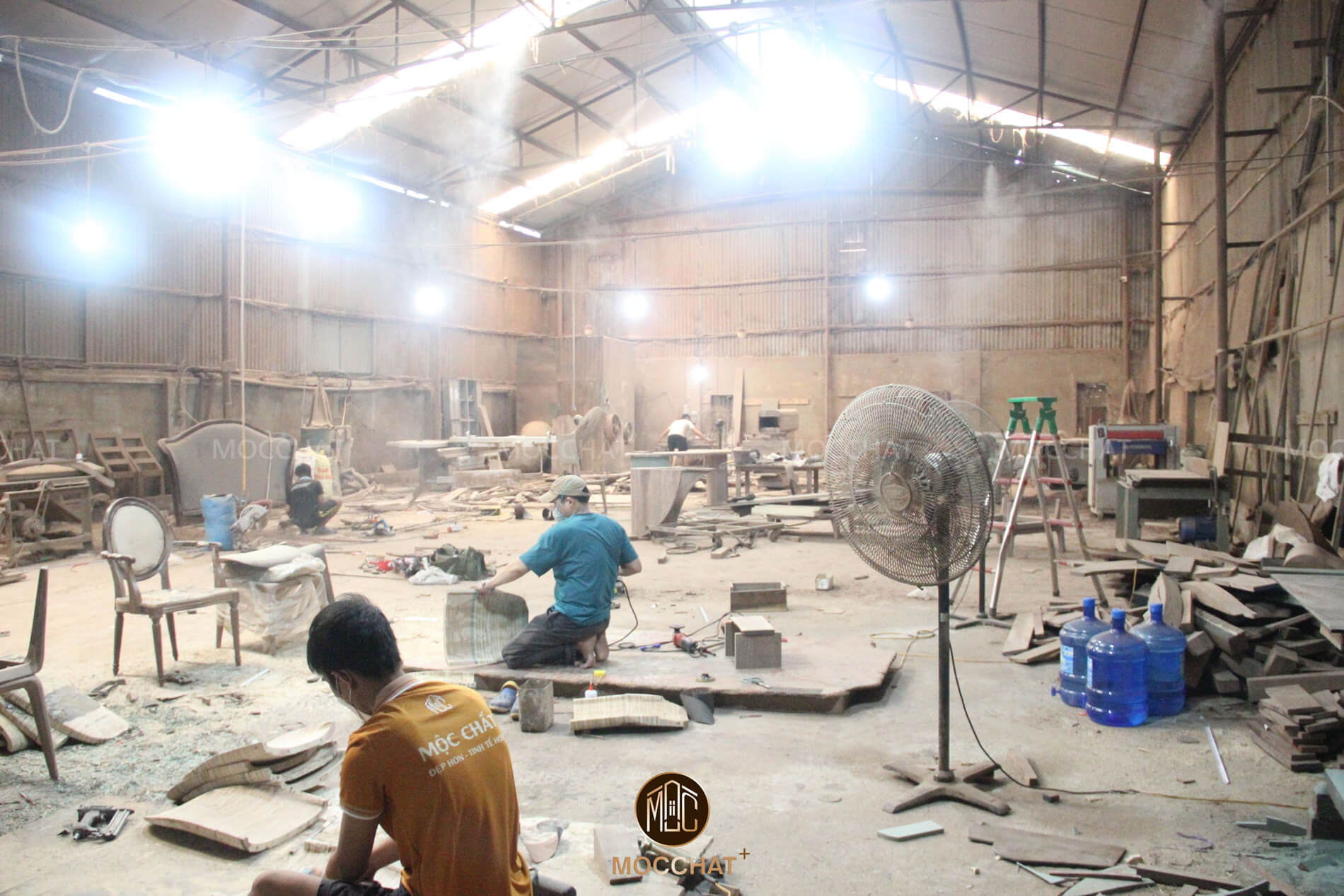 Phân khu hoàn thiện thô xưởng sản xuất gỗ óc chó