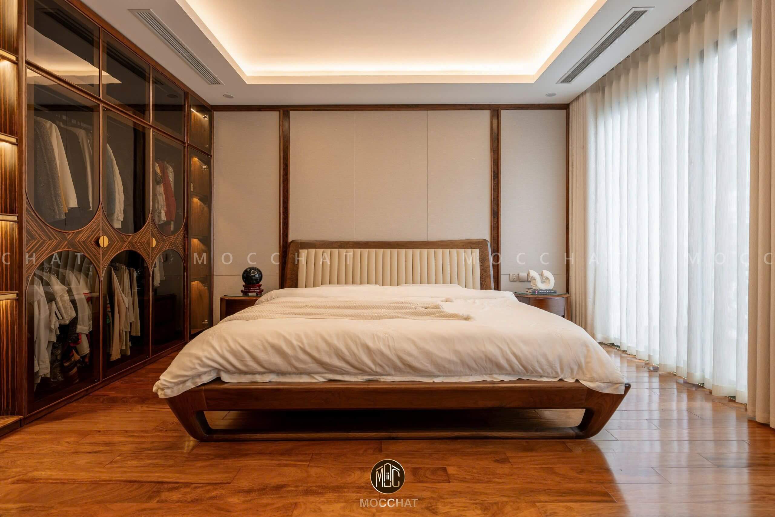 Phòng ngủ gỗ óc chó