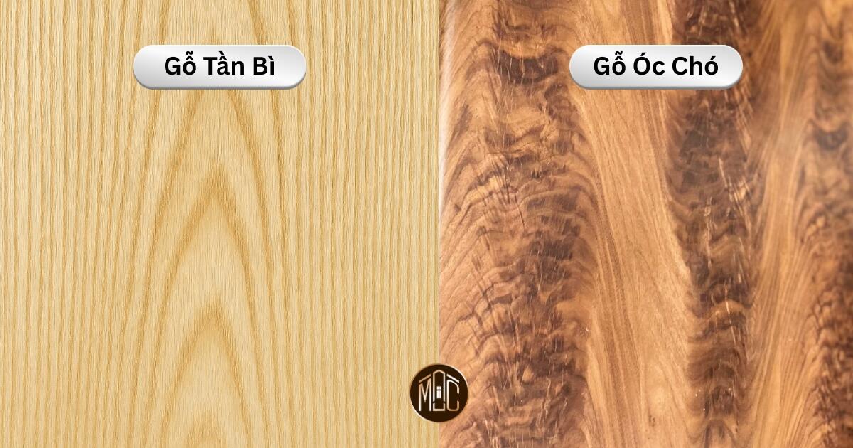 Gỗ tần bì và gỗ óc chó