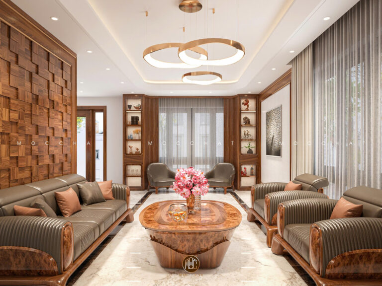Thiết kế nội thất phòng khách BT Mr. Thao