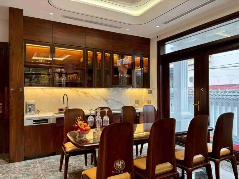 Không gian phòng bếp nhà vườn anh Đạt Thanh Hóa