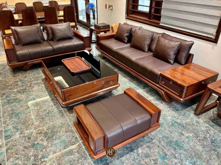 Không gian phòng khách nhà vườn anh Đạt Thanh Hóa