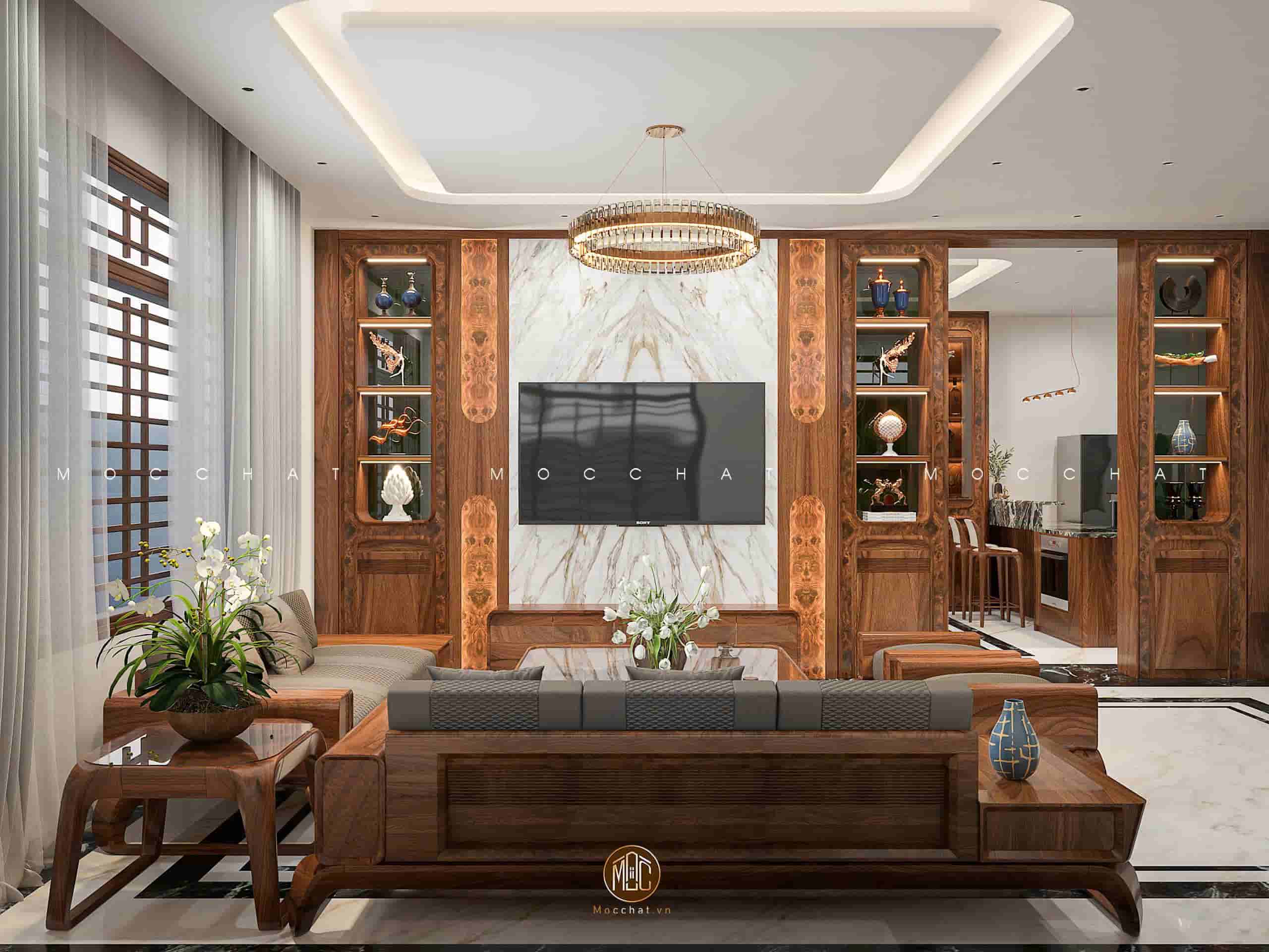 An Gia House Nghệ An - Thiết Kế Nội Thất Gỗ Óc Chó Đẳng Cấp