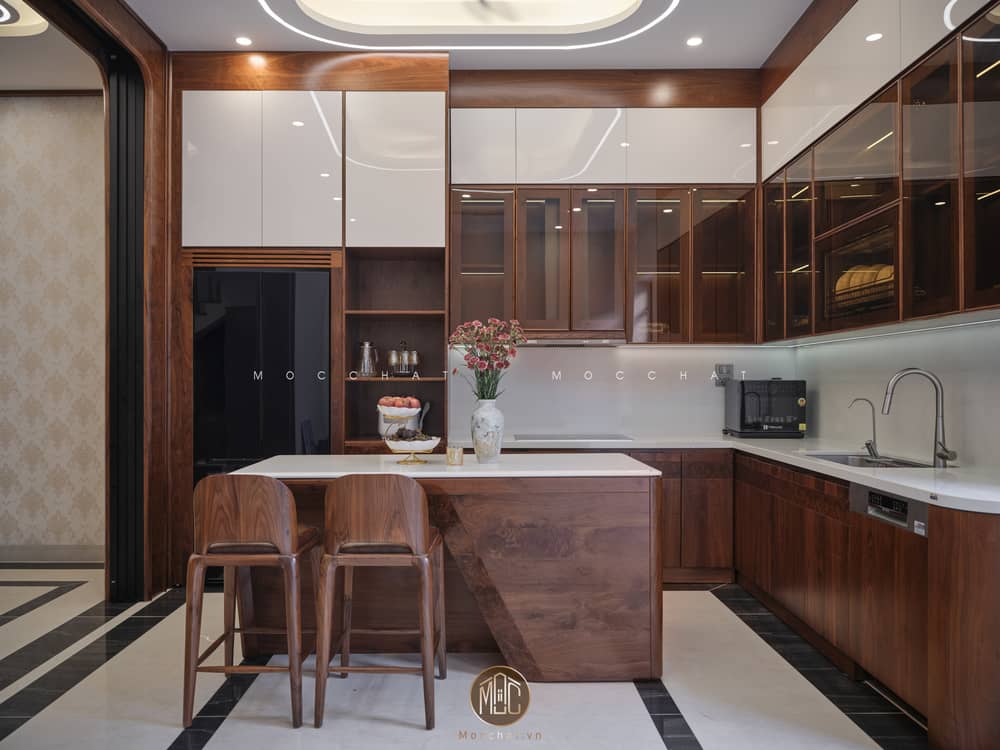 Bàn đảo tại nhà phố Thổ Tang