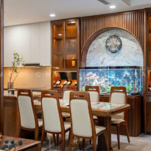 Bàn Ghế Ăn Gỗ Óc Chó 6 Ghế Sang Trọng Mã BAOC-24
