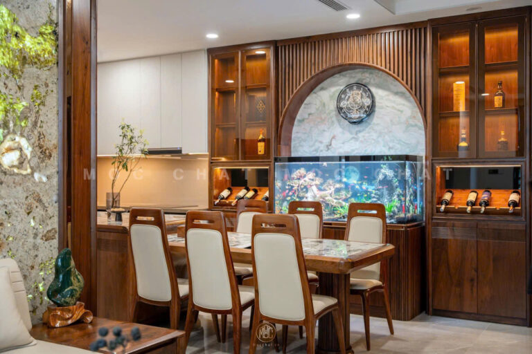 Bàn Ghế Ăn Gỗ Óc Chó 6 Ghế BAOC-24 | Mộc Chất