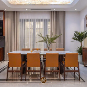 Bàn Ghế Ăn Gỗ Óc Chó 8 Ghế Sang Trọng Mã BAOC-23