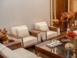 Bàn Ghế Sofa Gỗ Óc Chó Sang Trọng Hiện Đại Mã SOC- 31